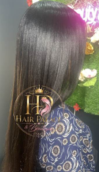Long straight hair styling